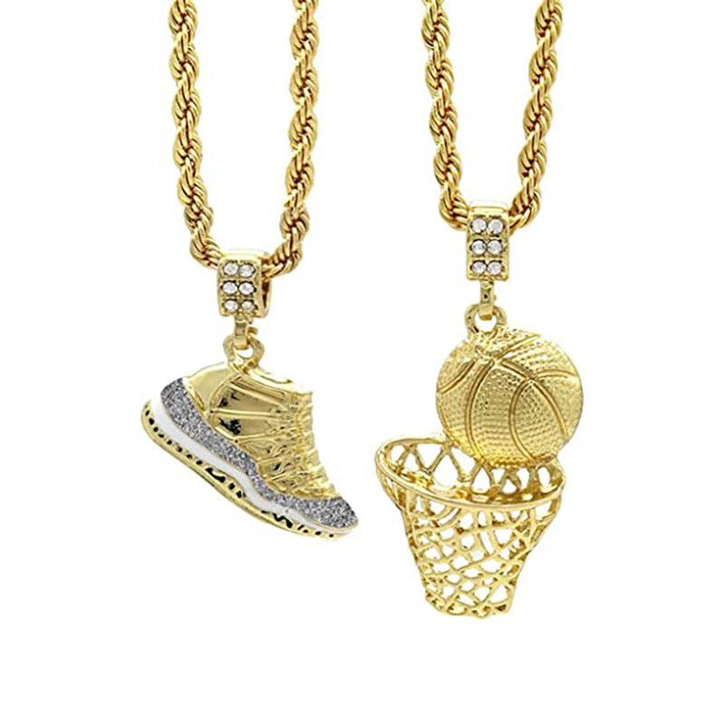 Basketball-Themen Anhänger Necklace Karnz