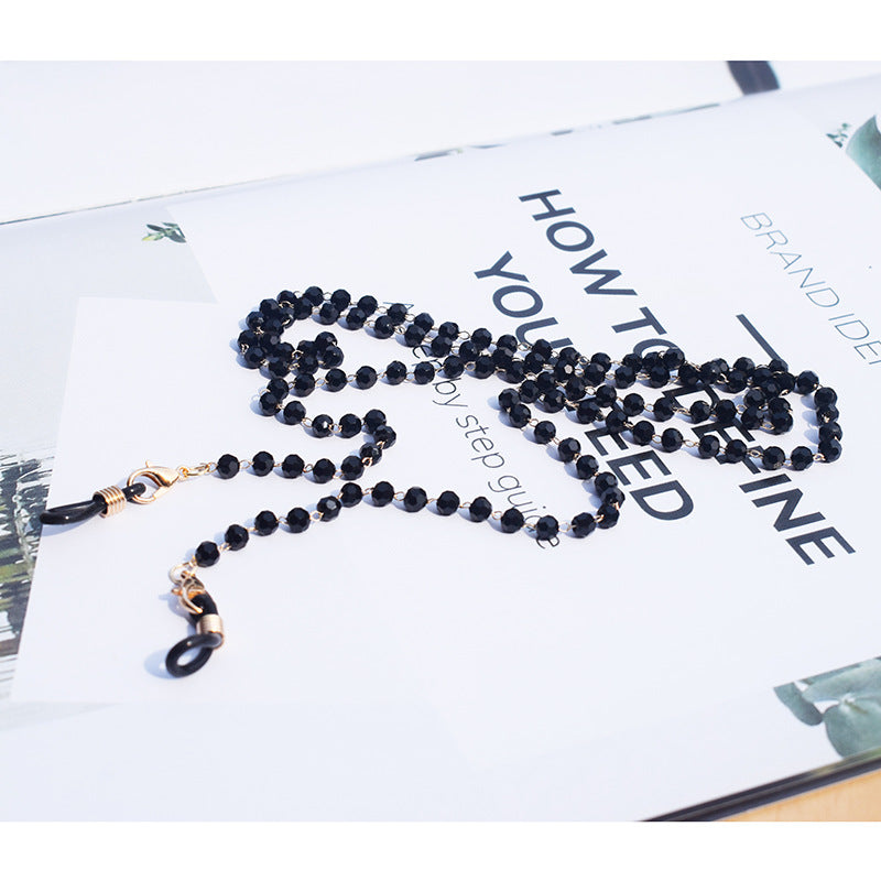 Stylische Perlen-Brillen Kette Karnz