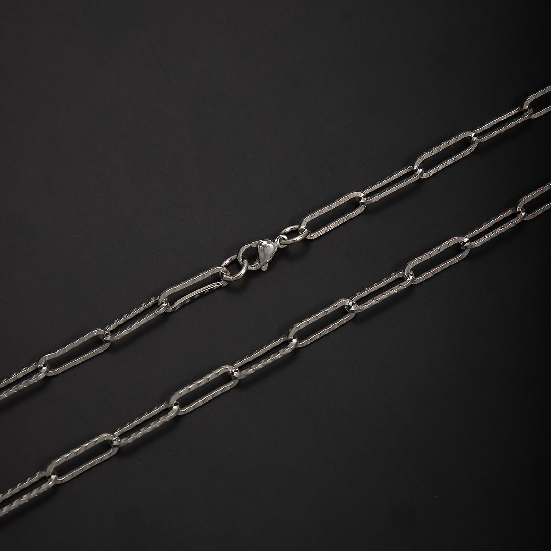 Elegante offene Gliederkette Halskette Karnz
