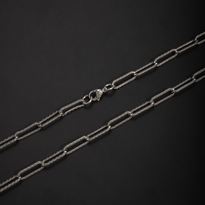 Elegante offene Gliederkette Halskette Karnz