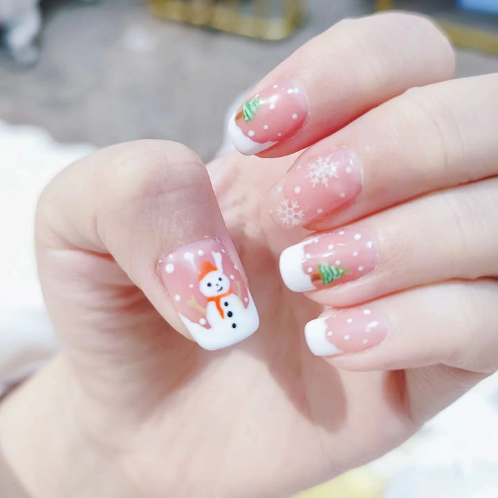 Festliches Winter-Nagelkunst-Set