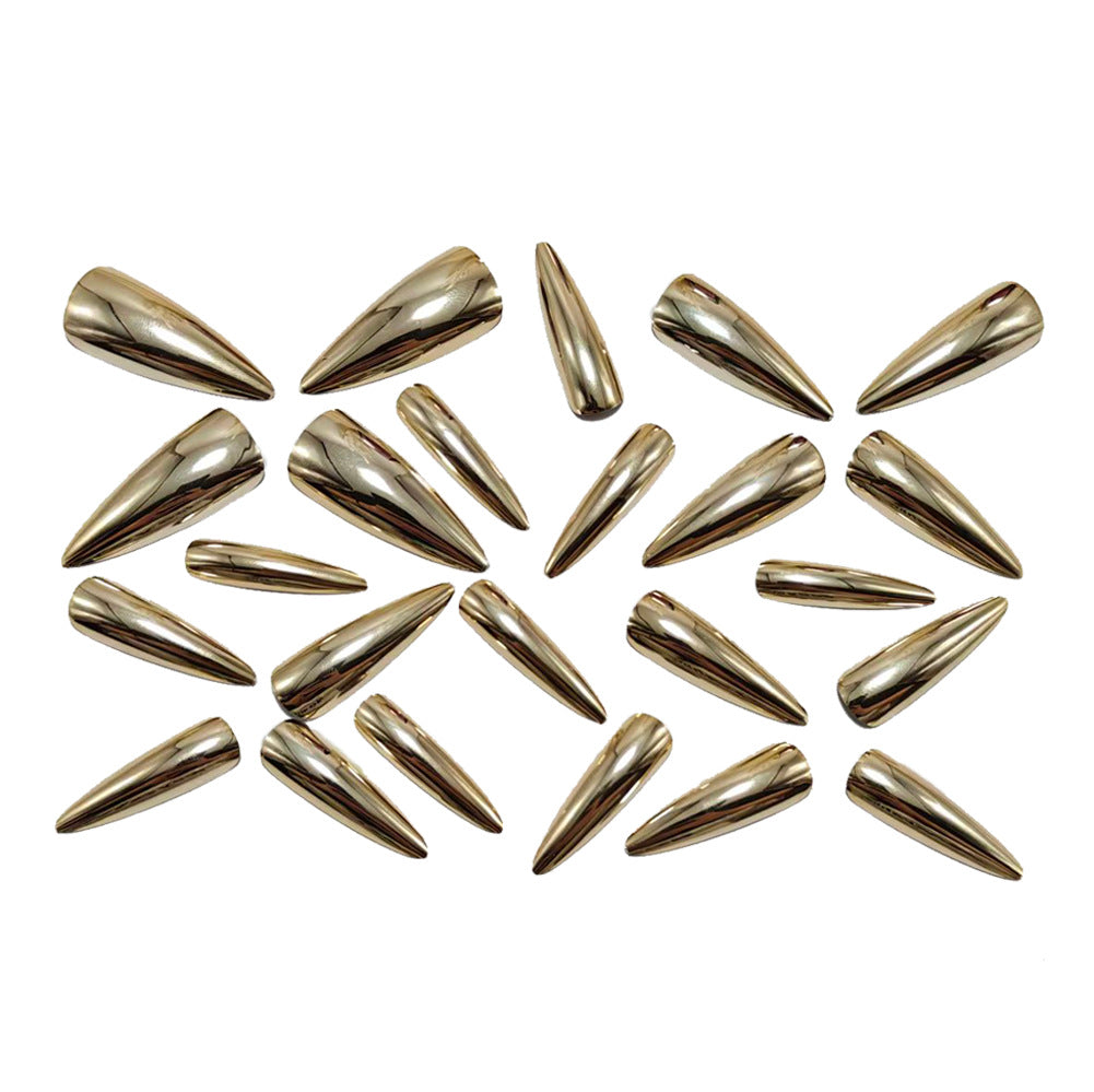 Elegante und Glänzende Stiletto-Kunstnägel Karnz