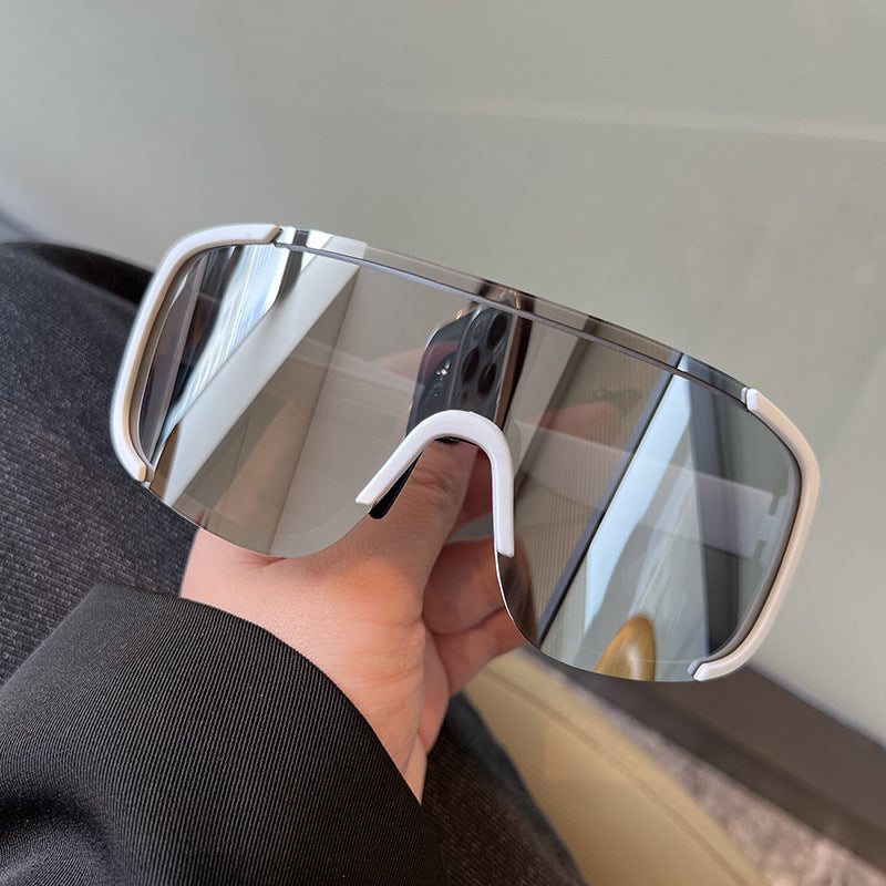 Damen sportliche visierähnliche Sonnenbrille Karnz