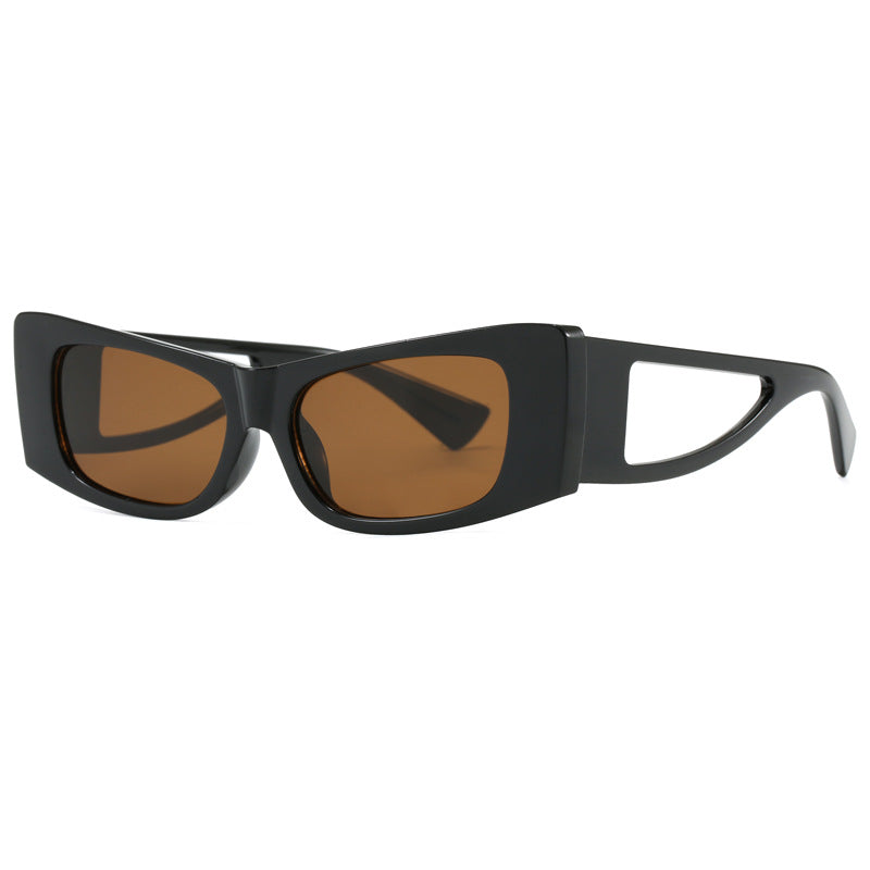 Damen trendige Sonnenbrille mit außergewöhnlichem Design und schützendem UV-Filter Karnz