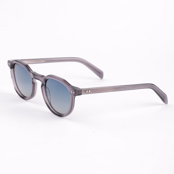 Damen modische Sonnenbrille mit stilvollem, runden Rahmen und UV-Schutz Karnz