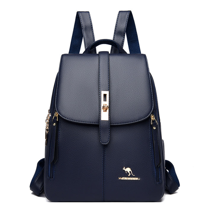 Eleganter Multifunktionaler Leder-Rucksack Karnz