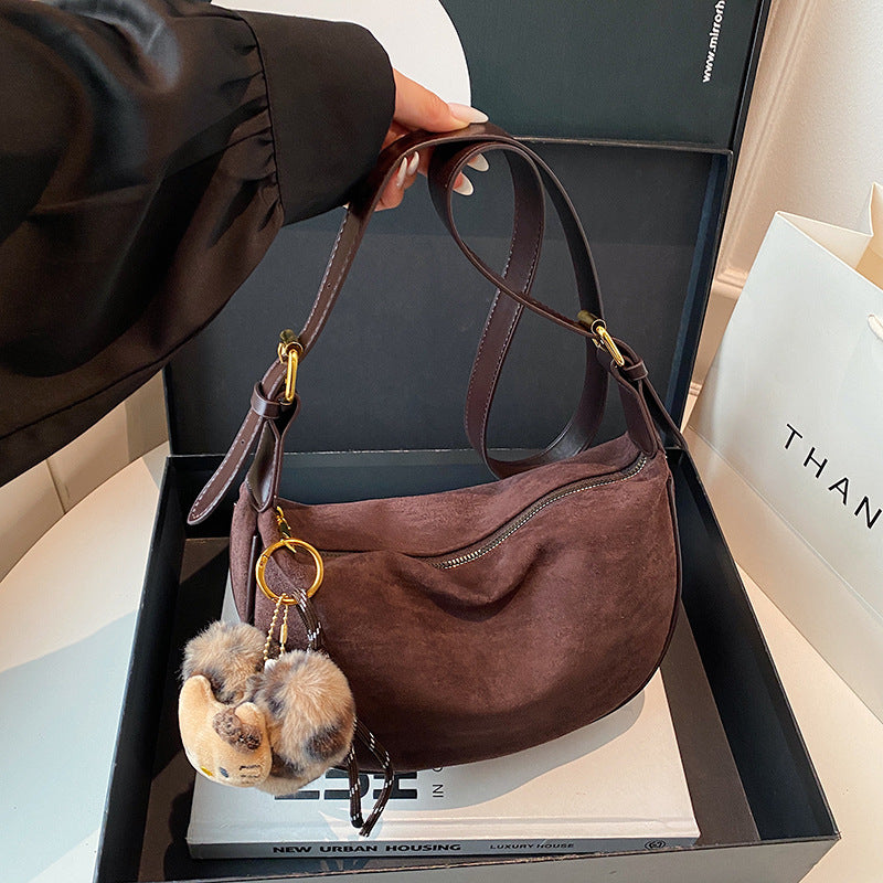 Wildleder Hobo Tasche Karnz