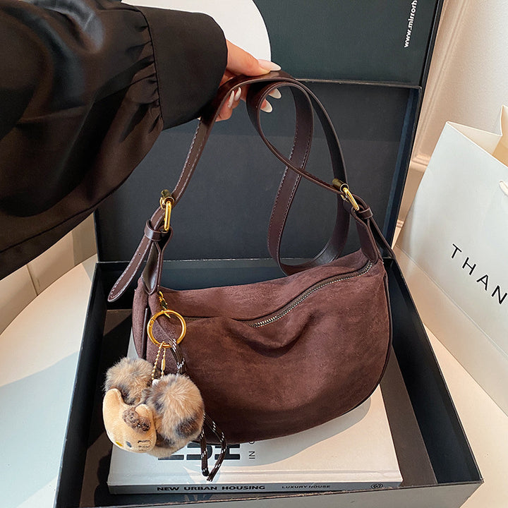 Wildleder Hobo Tasche Karnz