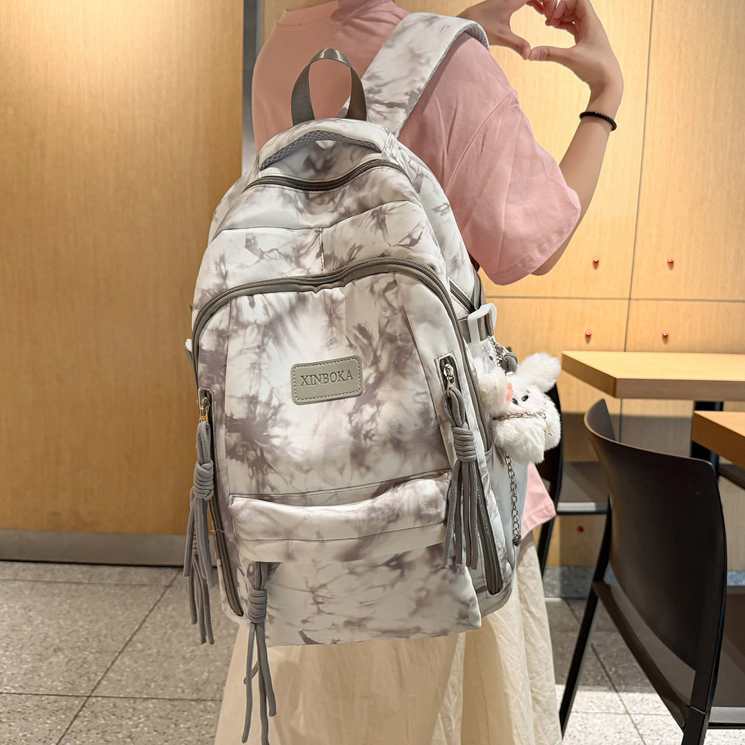 Trendige Marmor-Muster-Rucksack Karnz