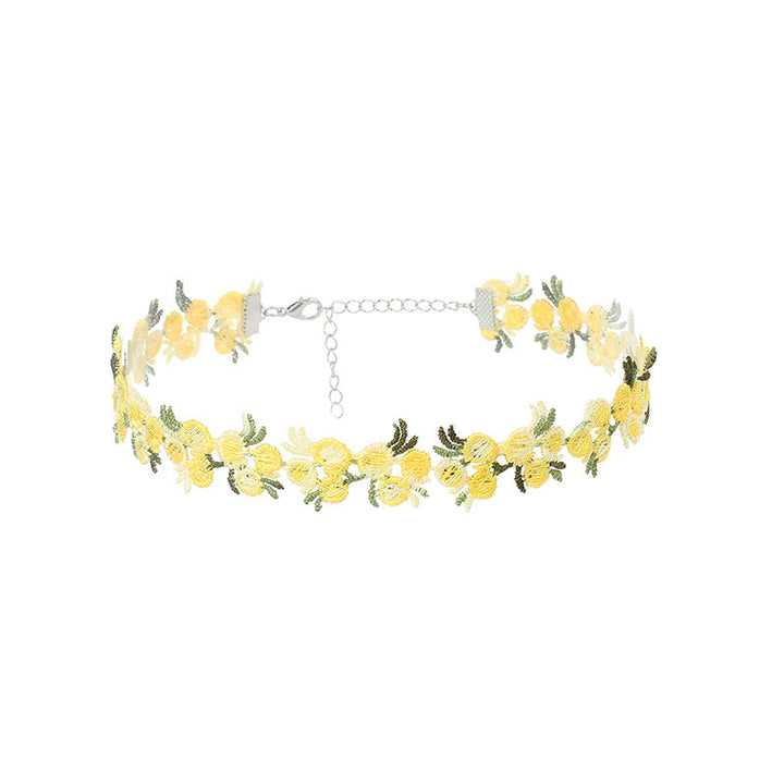 Florale Choker Halskette Karnz