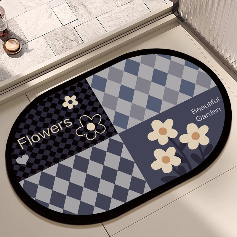 Blumen Design Baumwolle Badmatte Karnz
