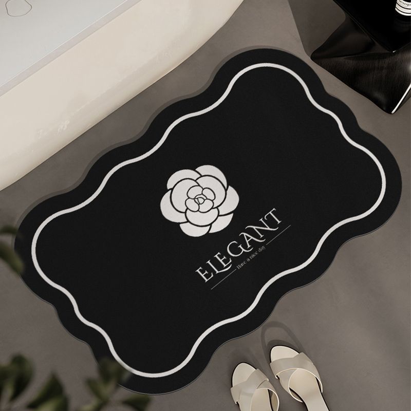 Elegante florale Akzent-Badematte