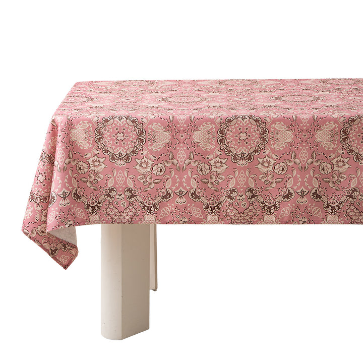 Rechteckige Tischdecke im Landhausstil aus Baumwollmischgewebe mit floralem Allover-Print Karnz
