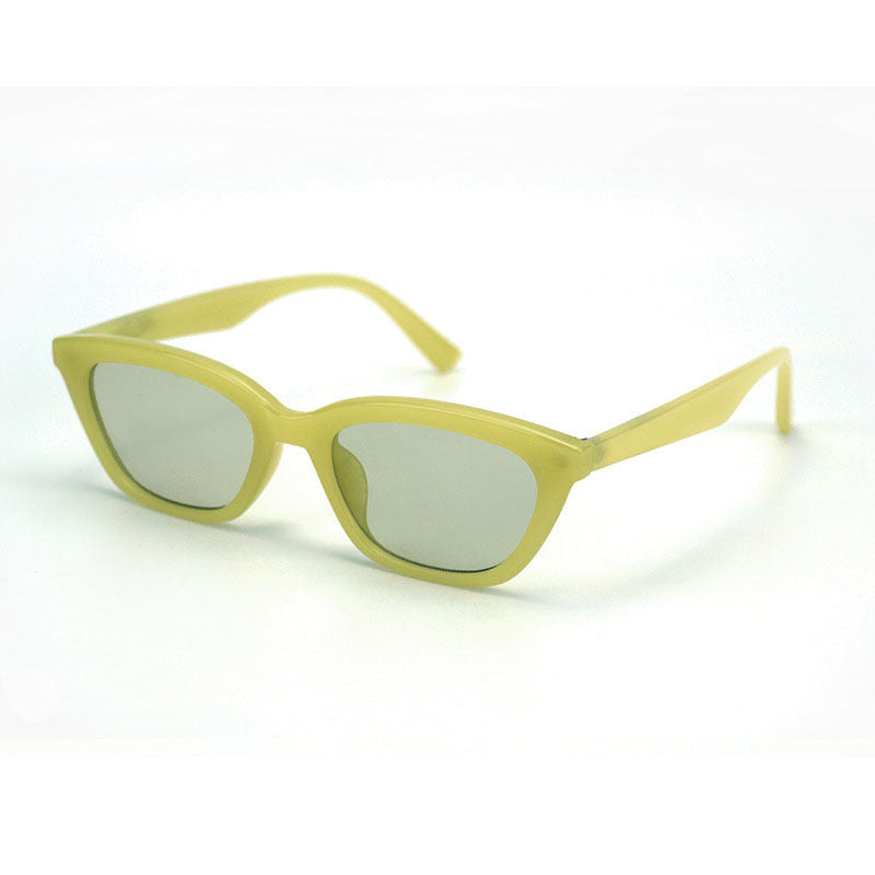 Damen Modische Cat-Eye Sonnenbrille mit elegantem transparenten Rahmen Karnz