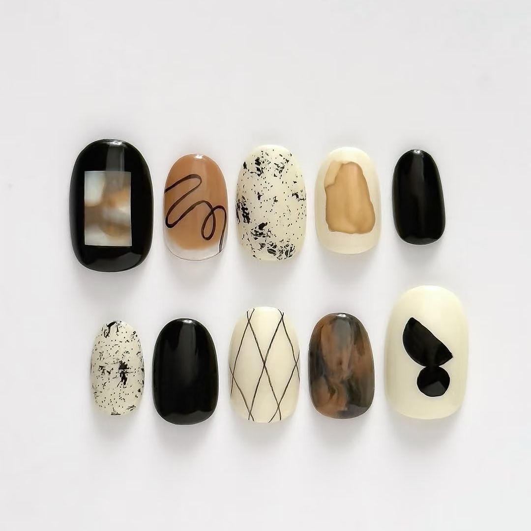 Künstlerische Themen Nageldesign Kollektion Karnz