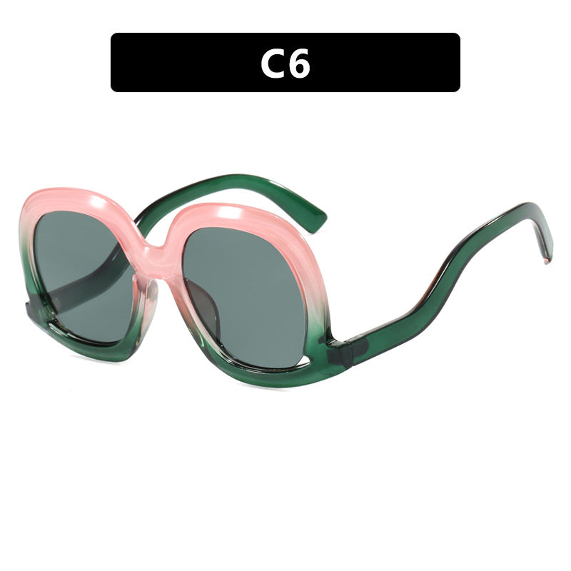 Damen oversized Sonnenbrille mit modischem Design Karnz