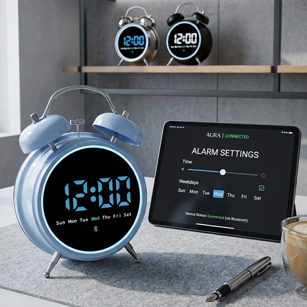 Digitale Funkuhr mit Alarmfunktion Karnz