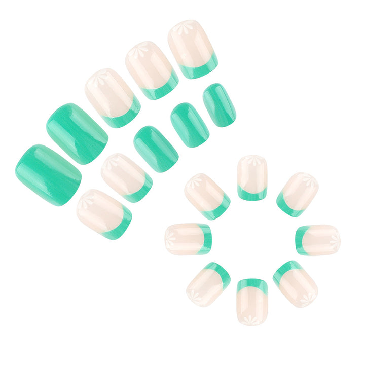 Elegante florale Design Aufklebenägel Set Karnz