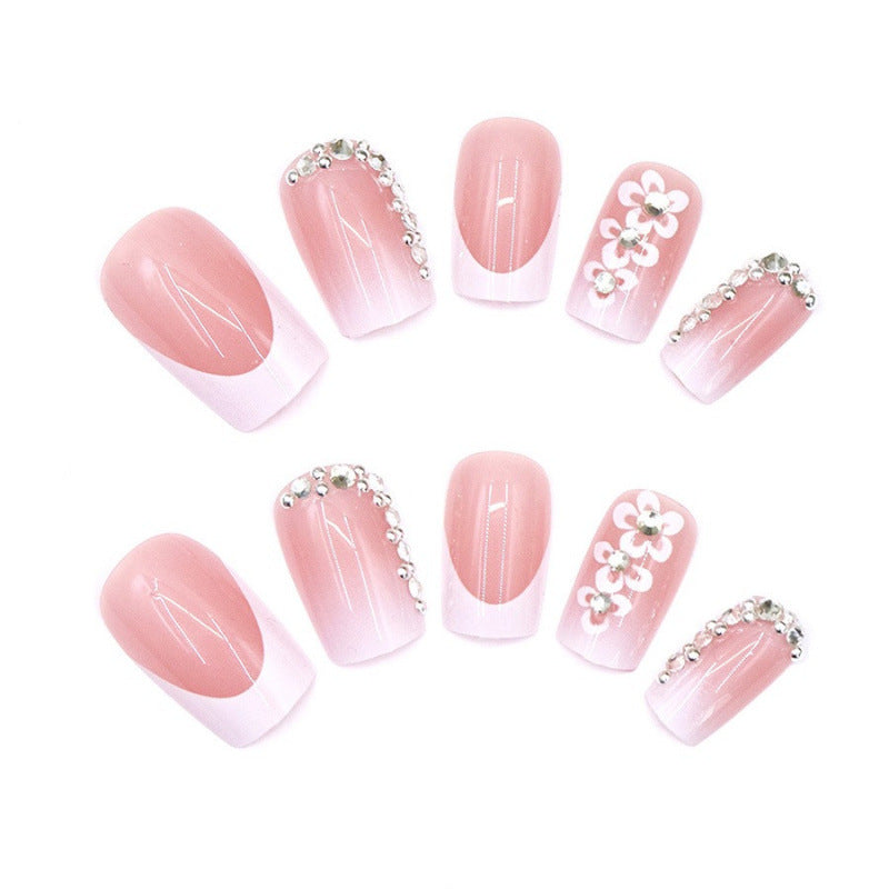 Premium Floral Design Press-On Nail Set 1790736636