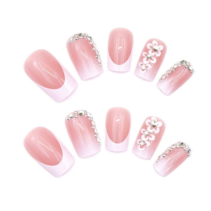Premium Floral Design Press-On Nail Set 1790736636