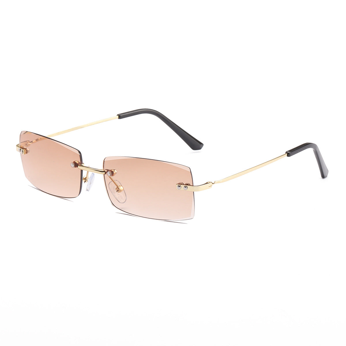 Damen modische Sonnenbrille mit elegantem, filigranen Rahmen Karnz