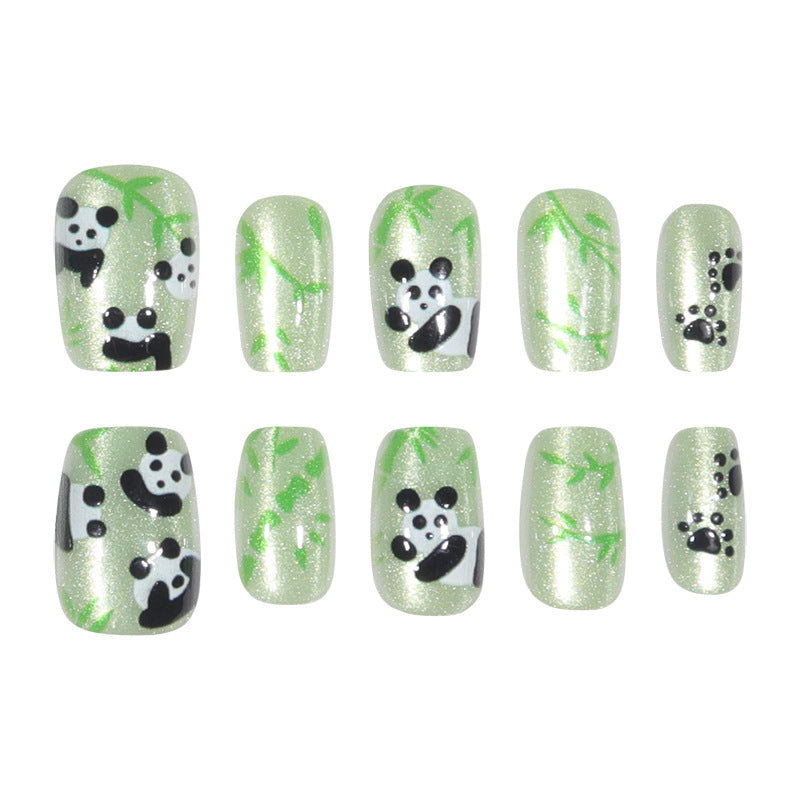 Kreatives Panda-Themen Nagelkunstset Karnz