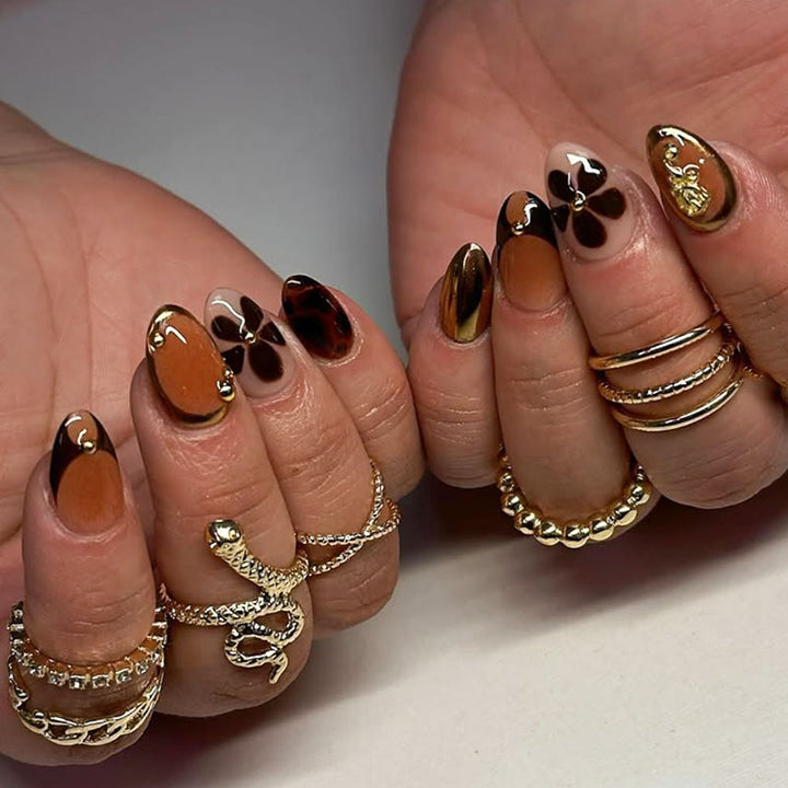 Künstlerisches Press-On-Nagelset