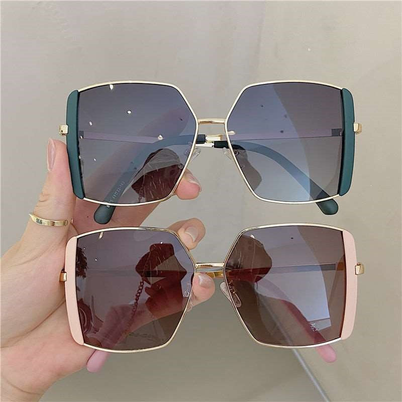 Damen trendige quadratische Sonnenbrille Karnz