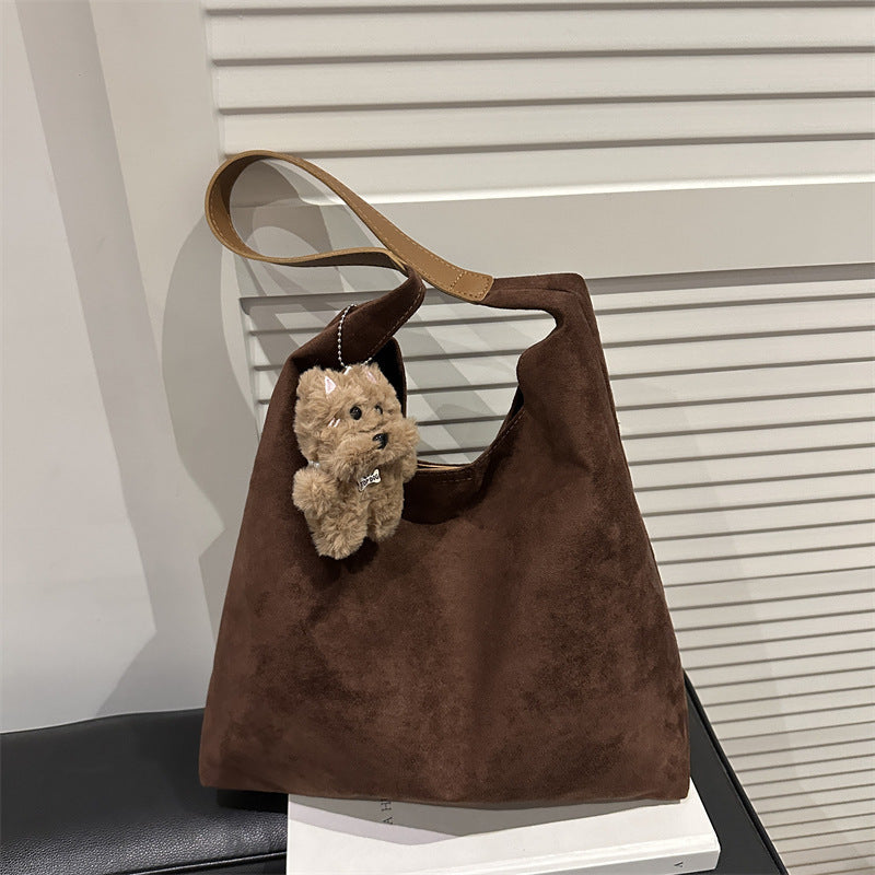 Wildleder Slouchy Hobo Bag Karnz