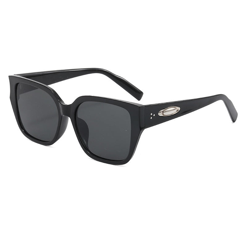 Damen Sonnenbrille im modernen quadratischen Design mit klaren Gläsern Karnz