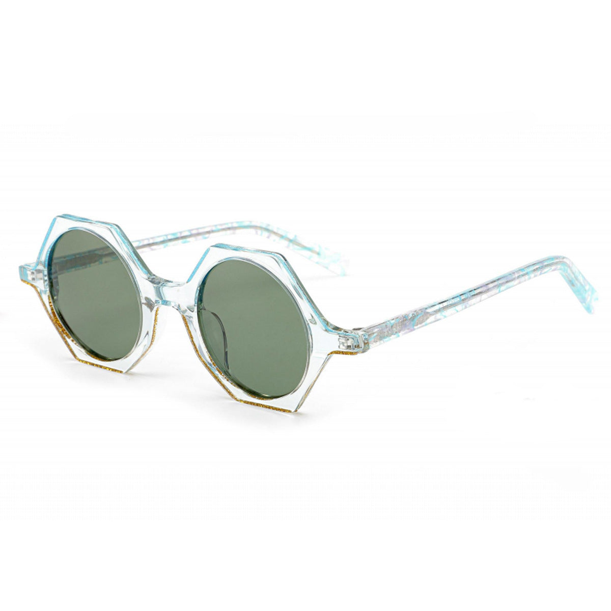 Damen modische Sonnenbrille im einzigartigen sechseckigen Design Karnz
