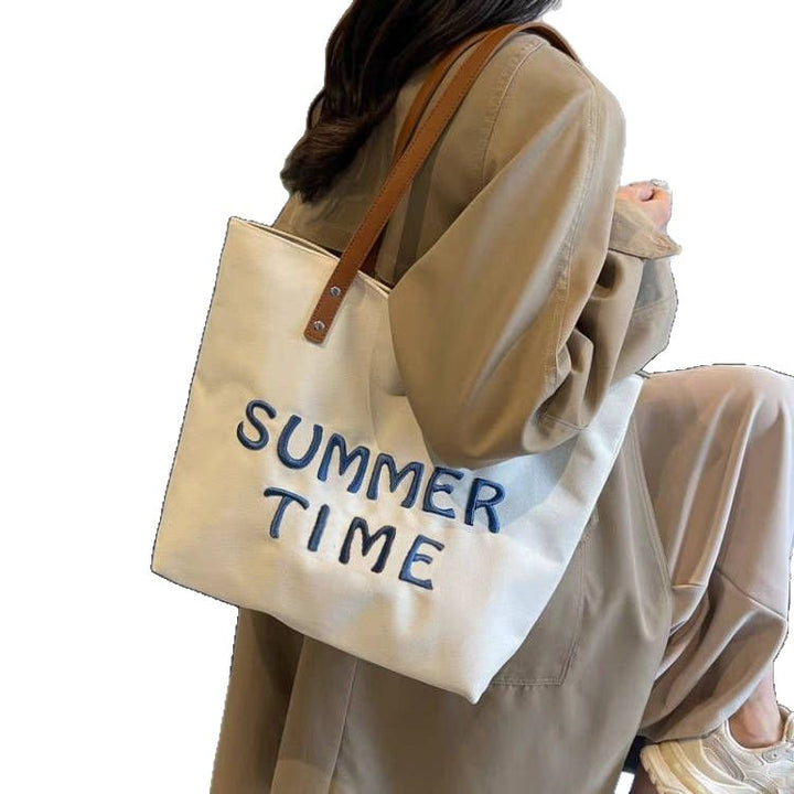 Strandtasche mit Gesticktem Sommermotiv Karnz