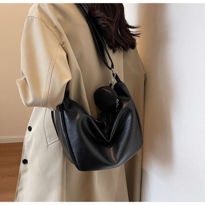 WoChic Leder Hobo Handtasche