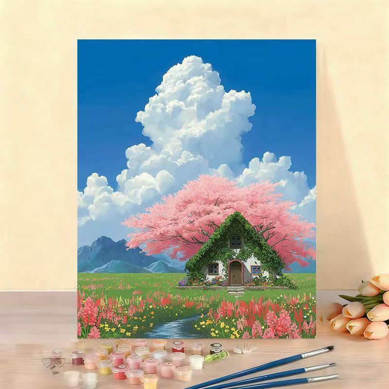 DIY Landschaft Painting nach Zahlen Kunstkit Karnz