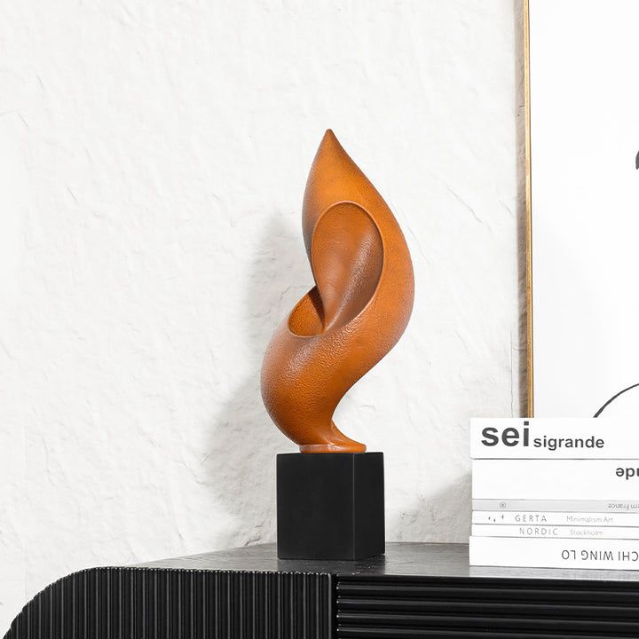 Künstlerische dekorative Flammenskulptur
