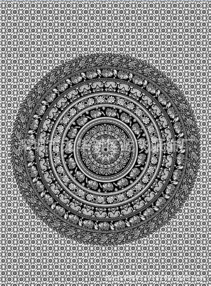 Damen Mandala Wanddesign Karnz