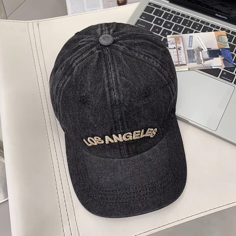 Denim bestickte Baseballmütze