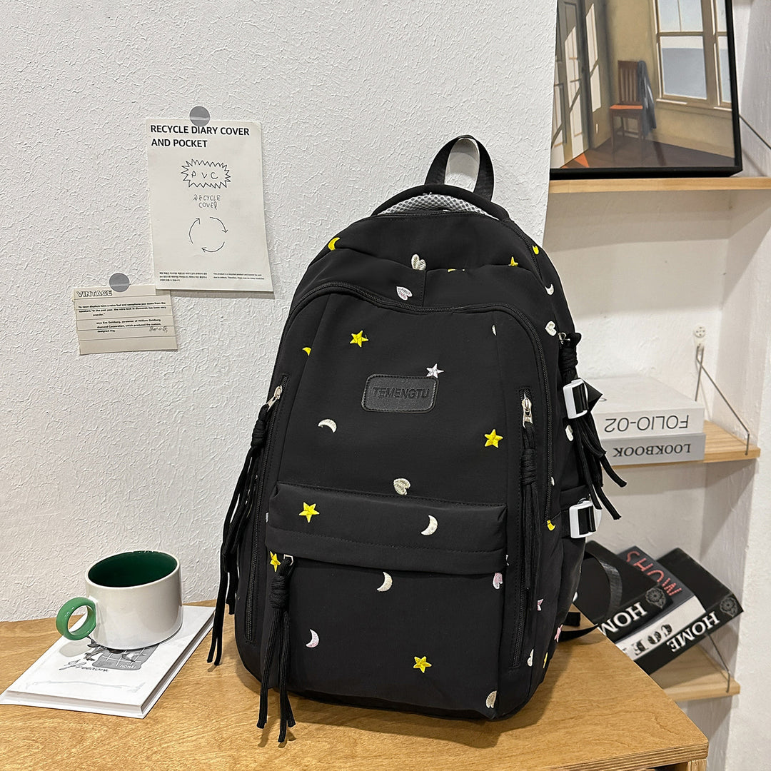 Stylischer Bestickter täglicher Rucksack Karnz