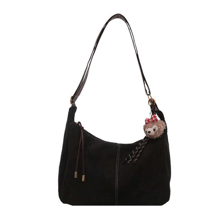 Weiche Wildleder Hobo-Handtasche Karnz