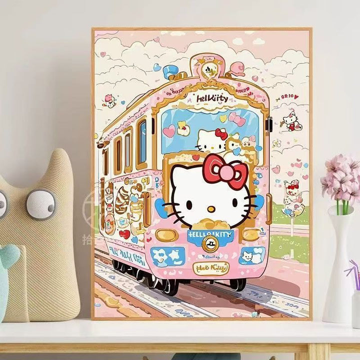 Hello Kitty-Themen Verspielte Wandkunst Karnz