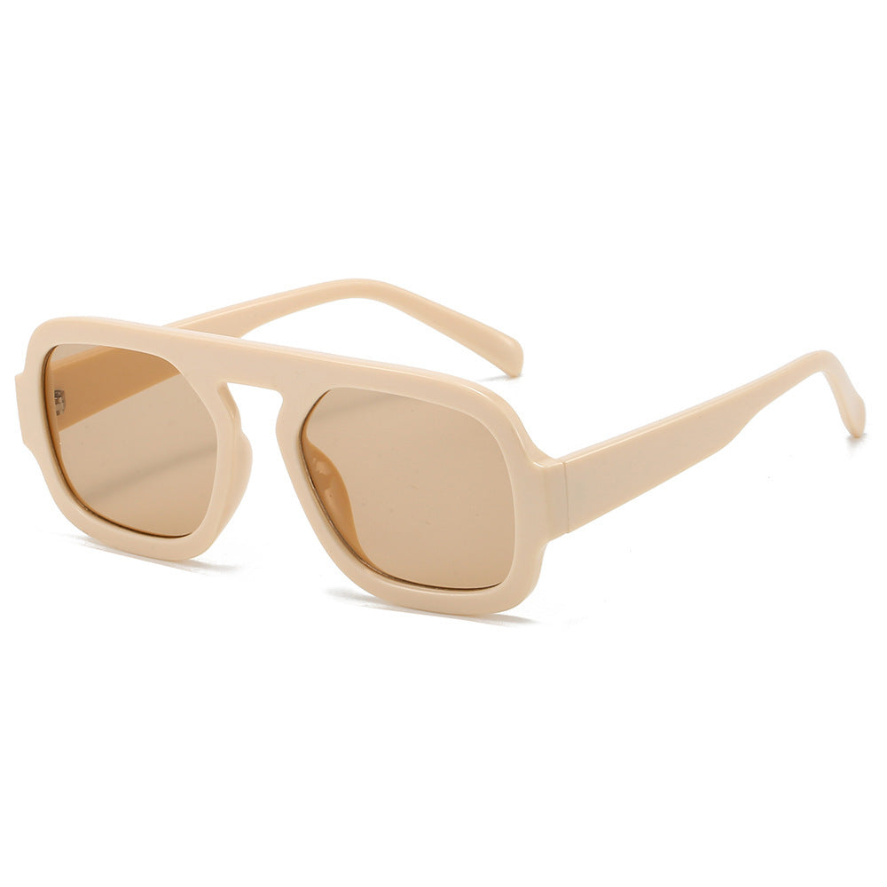 Oversized geometrische Linsen Sonnenbrille Karnz