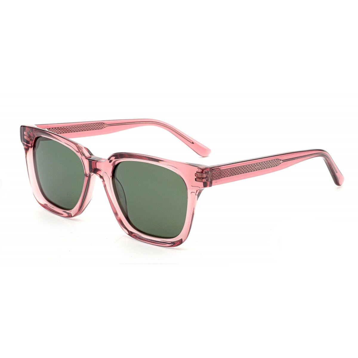 Damen stilvolle Sonnenbrille mit breitem, rechteckigem Rahmen und UV-Schutz Karnz