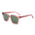 Damen stilvolle Sonnenbrille mit breitem, rechteckigem Rahmen und UV-Schutz Karnz