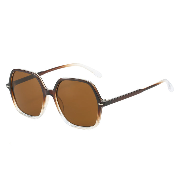Damen Stylische oversized Sonnenbrille mit einzigartigem Rahmen Karnz