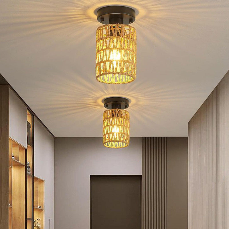 Rattan Deckenleuchte