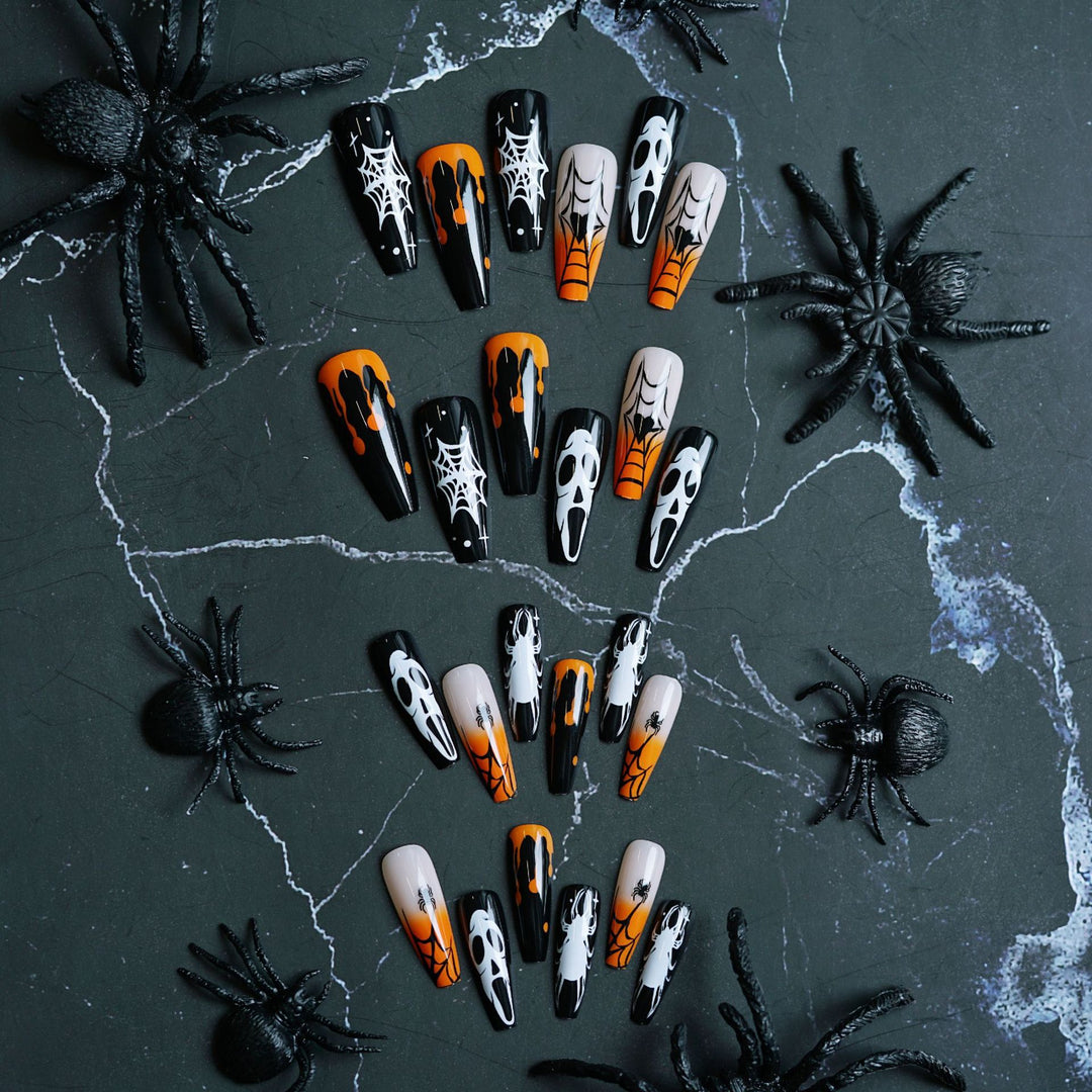Halloween-Themen Künstlerische Press-On Nägel Karnz