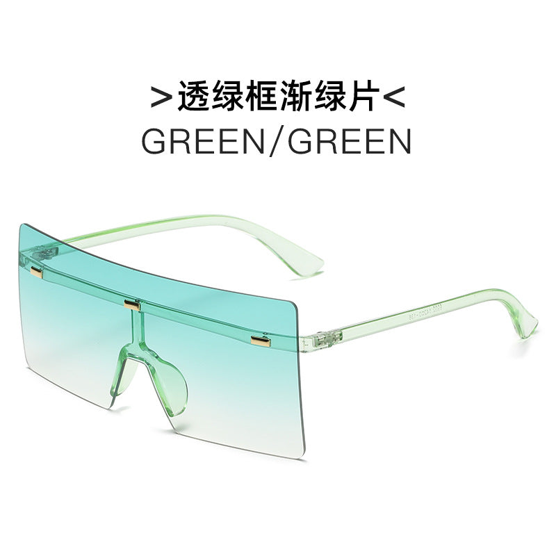 Damen futuristische Oversized-Sonnenbrille Karnz