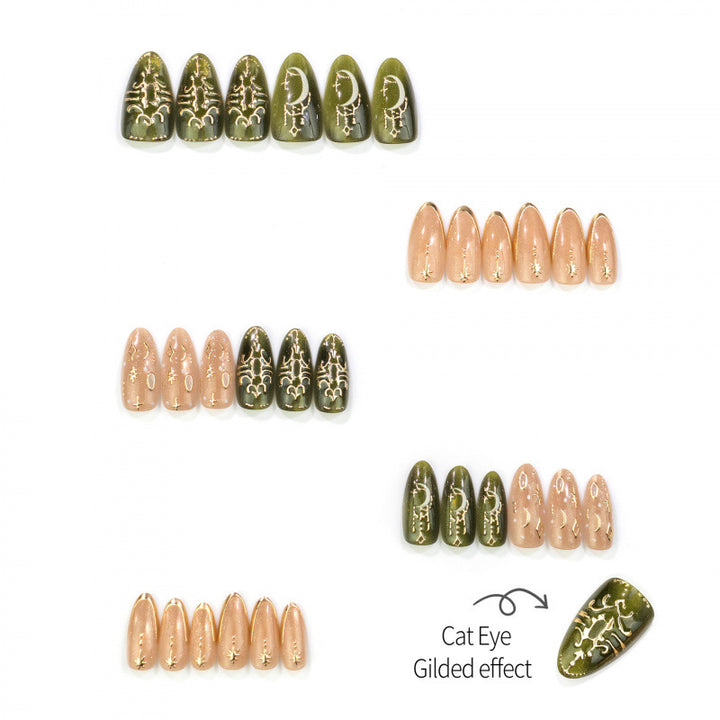 Künstlerisches Press-On Nageldesign Set