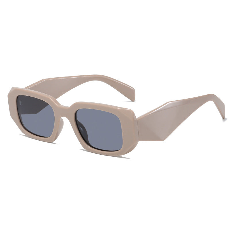 Damen quadratische Designer-Sonnenbrille mit modernem akzentuiertem Rahmen Karnz