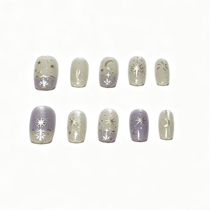 Himmlisches Themen Press-On Nail Set Karnz
